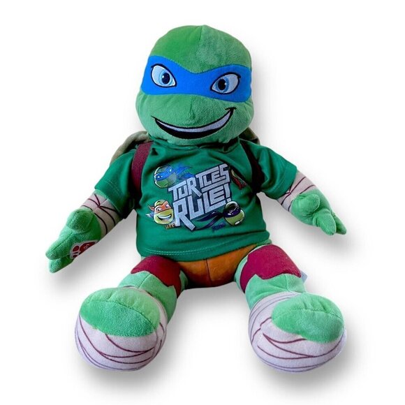 Teenage Mutant Ninja Turtles Leonardo Build A Bear Plush 18" TMNT Nickelodeon - Picture 2 of 8